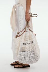 Bolsa de hombro grande papel blanco