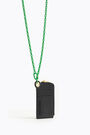 Black leather chain coin purse Black leather chain coin purse