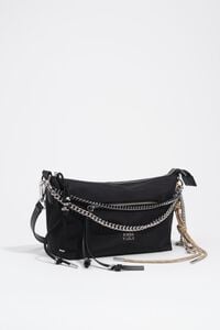 Large black nylon Madrid bag