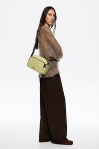 Medium pale lime nylon Pocket crossbody bag Medium pale lime nylon Pocket crossbody bag