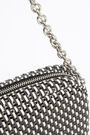 XS grey plaited crossbody bag XS grey plaited crossbody bag