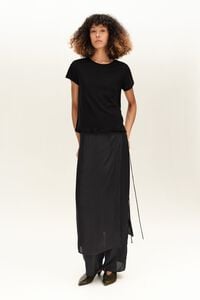 Black fluid skort