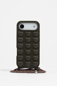 Funda silic&oacute;n iPhone 17 brillo verde oscuro
