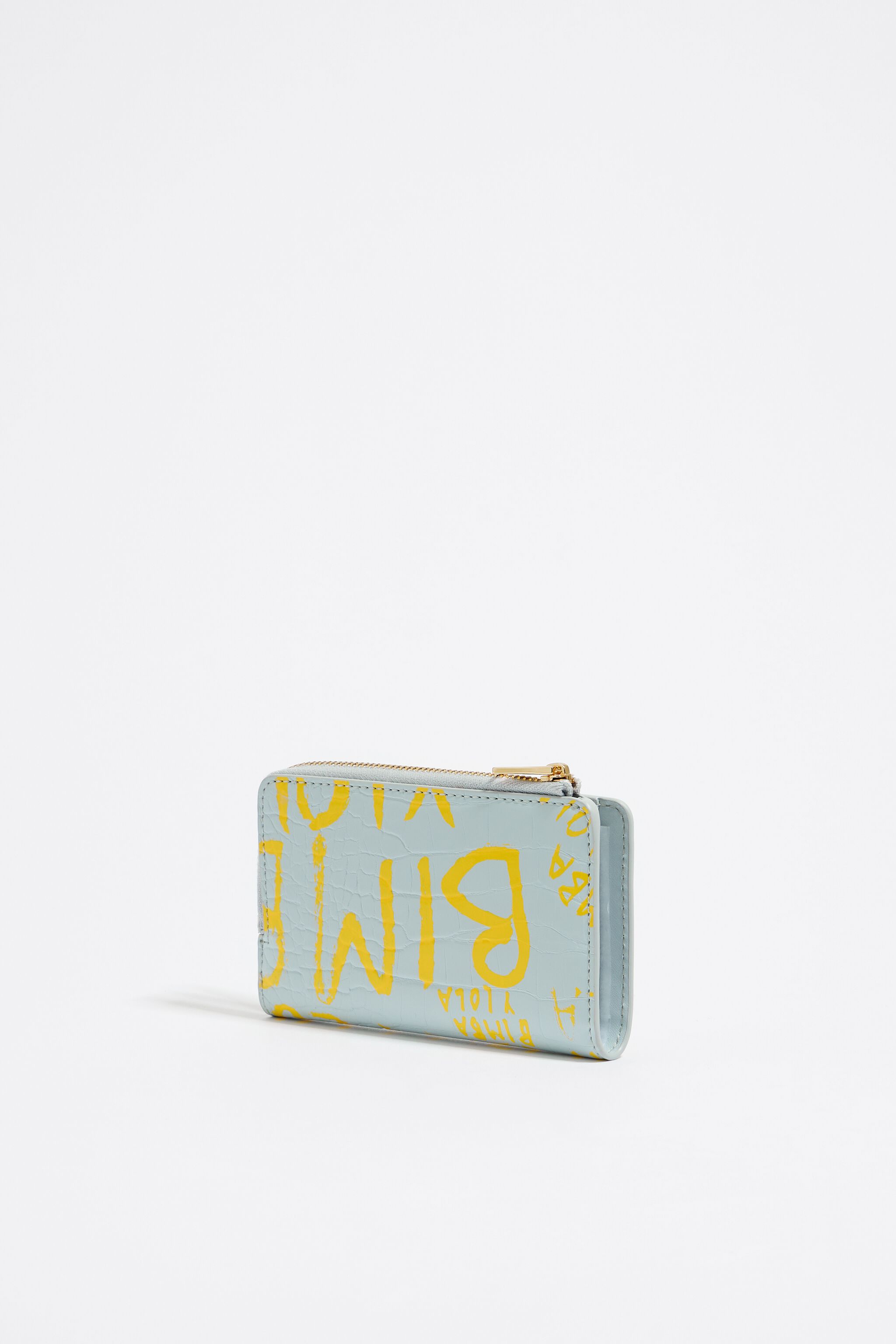 Yellow croc purse sale