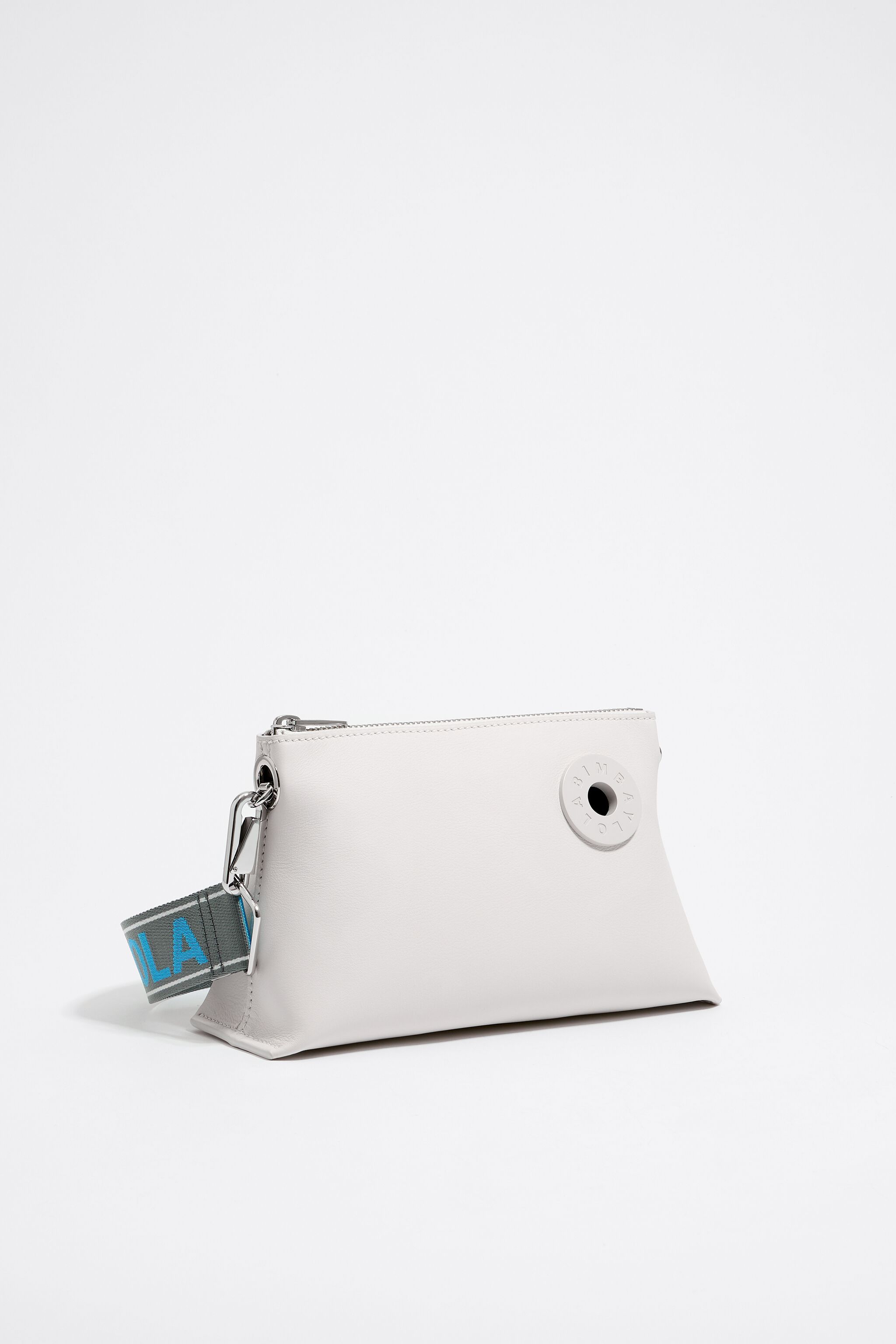 Off white leather pouch clearance