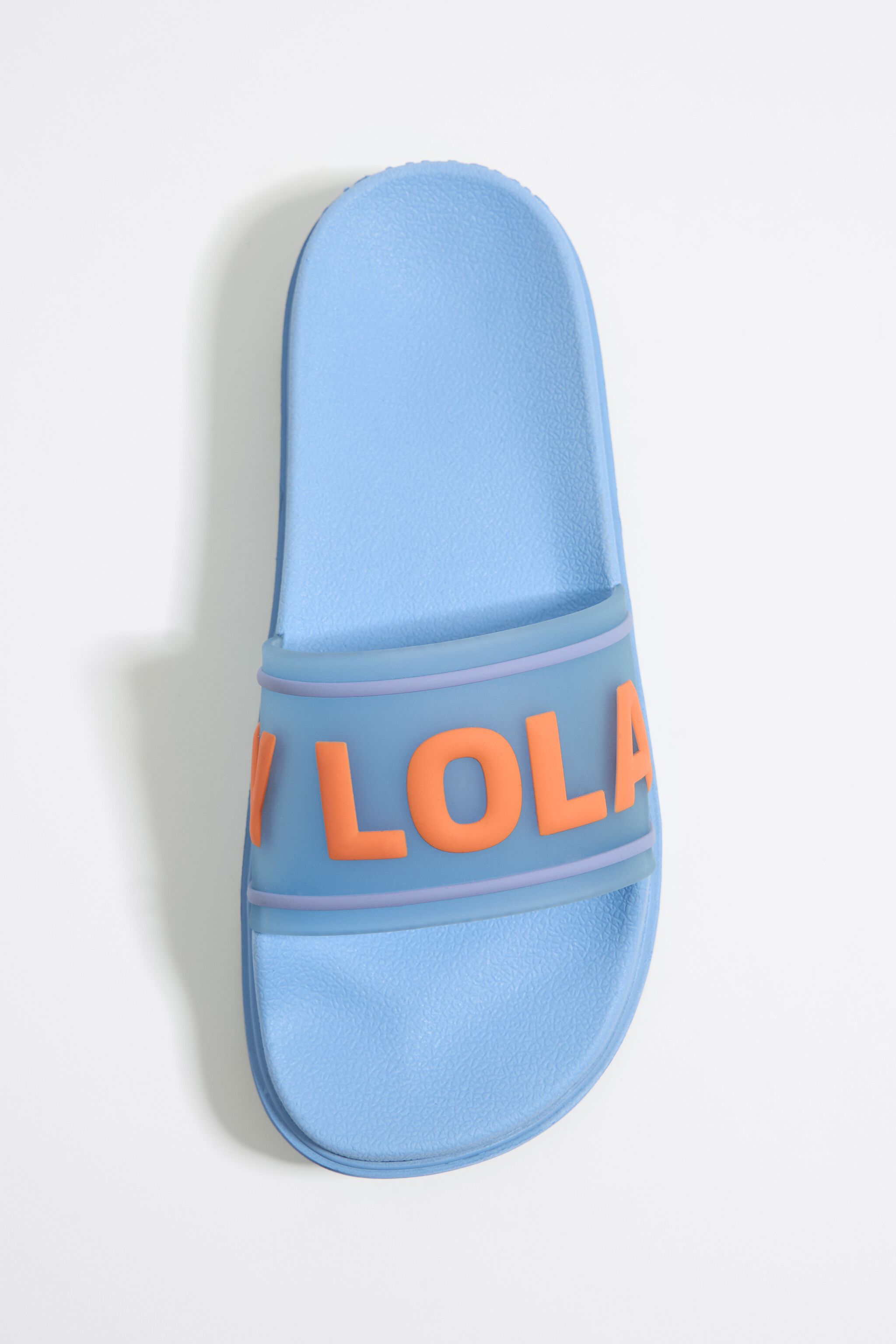 Blue platform flip flop