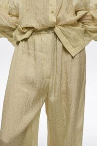 Pantal&oacute;n jogger dots mini oliva