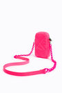 Minibolso acolchado piel fucsia Minibolso acolchado piel fucsia