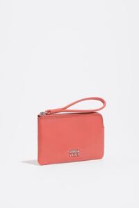 Monedero piel coral