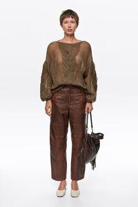 Jersey mohair ochos oliva