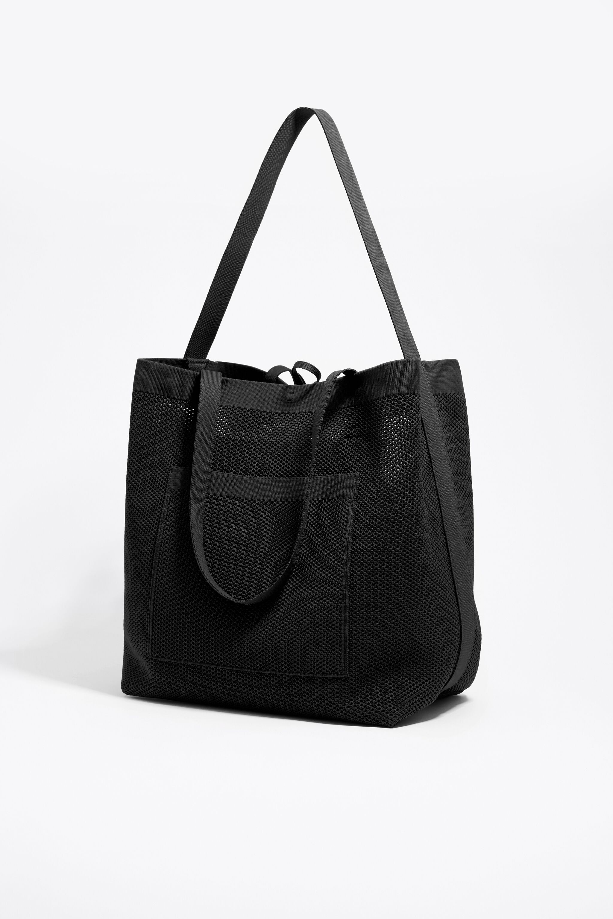 【BIMBA Y LOLA】Flyknitトートバッグ Medium beige Flyknit shopper bag