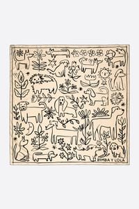 Pañuelo perros Sketch crudo