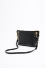 Bolso bandolera trapecio M piel negro Bolso bandolera trapecio M piel negro