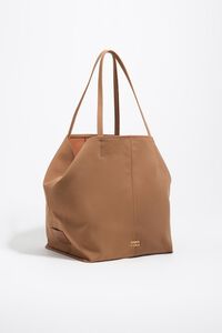 Bolsa shopper grande gabardina canela