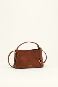 Chestnut leather Chihuahua mini slouch bag