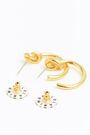 Golden knot hoop earrings Golden knot hoop earrings