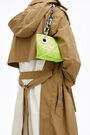 Neon yellow leather trapezium minibag Neon yellow leather trapezium minibag