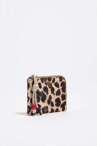 Monedero nylon leopardo natural