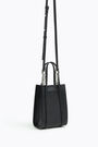 Minibolso tote piel negro Minibolso tote piel negro