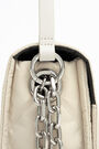 Bolso solapa S nylon acolchado marfil Bolso solapa S nylon acolchado marfil