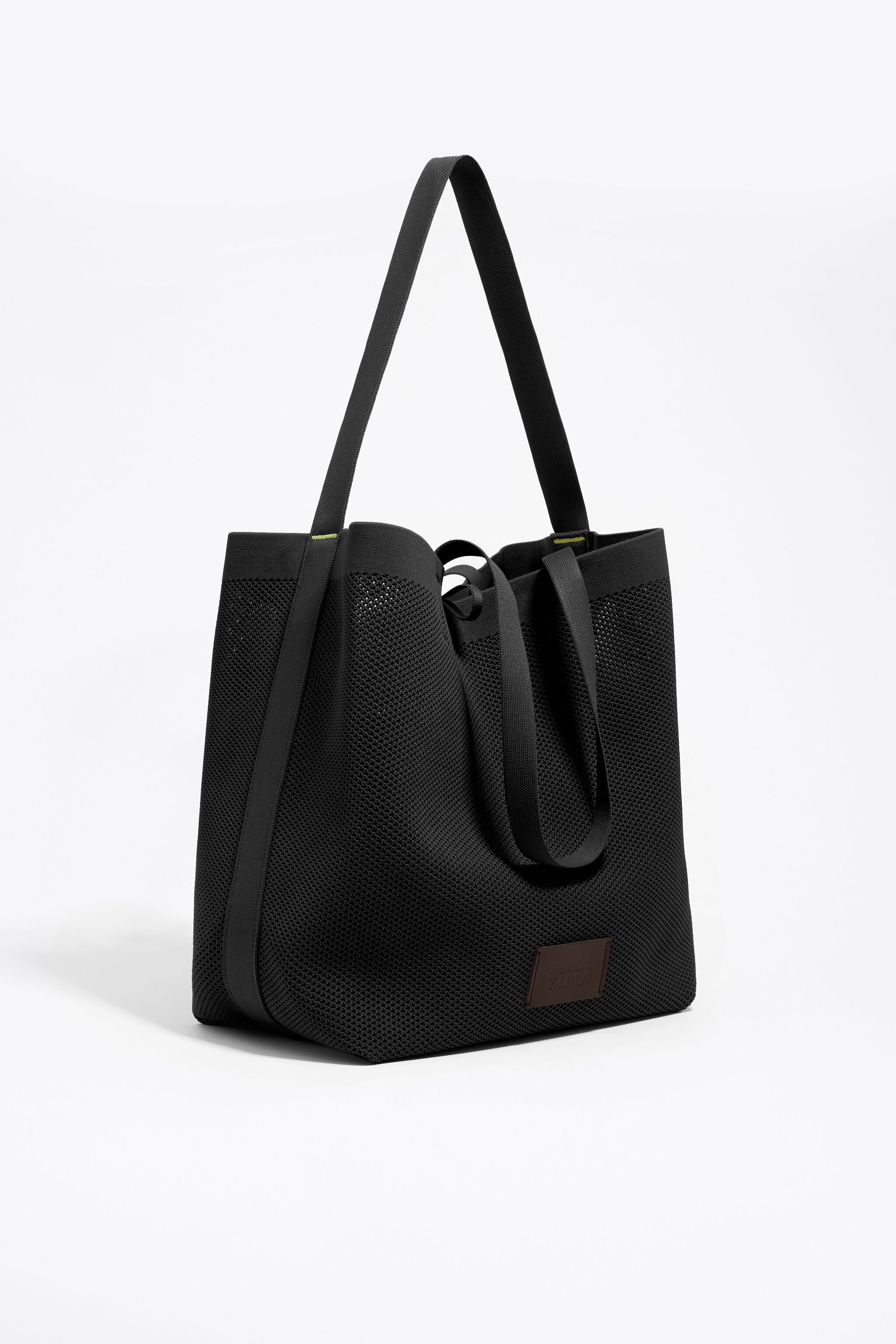 Large black Flyknit shopper bag