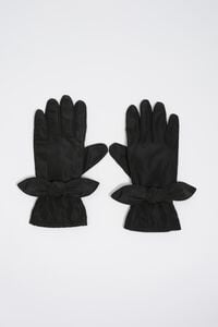 Dark brown nylon gloves