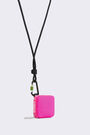 Neon pink nylon Airpods case Neon pink nylon Airpods case