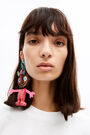 XL pink doll earring XL pink doll earring