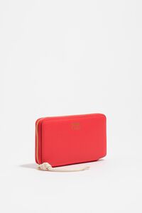 Cartera horizontal mediana rojo intenso