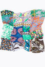 Retro green patchwork scarf Retro green patchwork scarf
