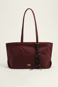 Bolsa shopper mediana encerada vino