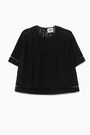 Blusa evasé negra Blusa evasé negra