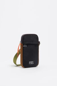 Black nylon phone case