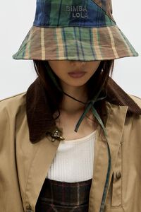 Checked patchwork cotton bucket hat Checked patchwork cotton bucket hat