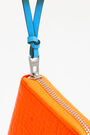Neon orange croc book wallet Neon orange croc book wallet