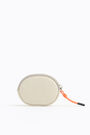 Ivory nylon oval coin purse Ivory nylon oval coin purse