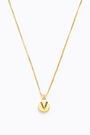 Letter V short golden necklace Letter V short golden necklace