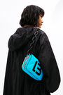 Bolso solapa XS nylon acolchado azul neón Bolso solapa XS nylon acolchado azul neón