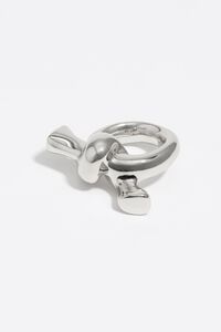 Silver knot scarf ring Silver knot scarf ring