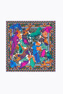 Orange floral collage scarf Orange floral collage scarf