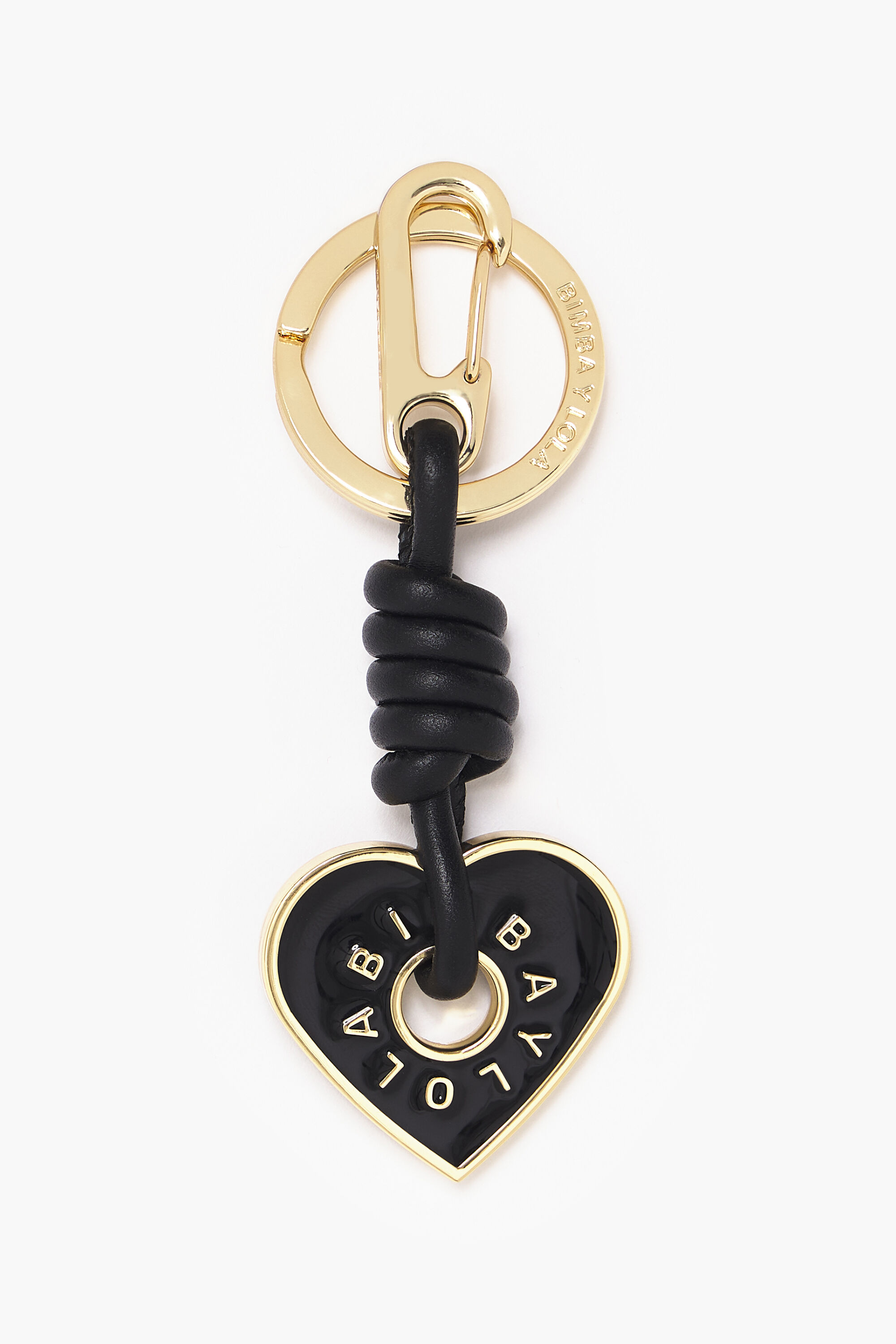 Black heart key ring
