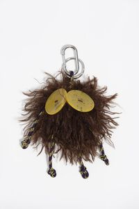 Brown fur Consuelo key ring Brown fur Consuelo key ring