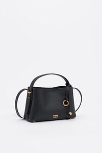 Black leather Chihuahua mini slouch bag
