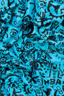 Bandana art brut animales azul Bandana art brut animales azul