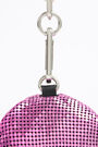Bolso cilíndrico malla fucsia Bolso cilíndrico malla fucsia