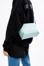 S blue leather trapezium crossbody bag S blue leather trapezium crossbody bag
