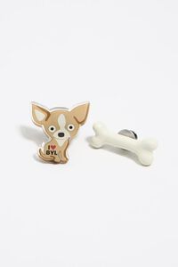 Dog and bone charms set Dog and bone charms set