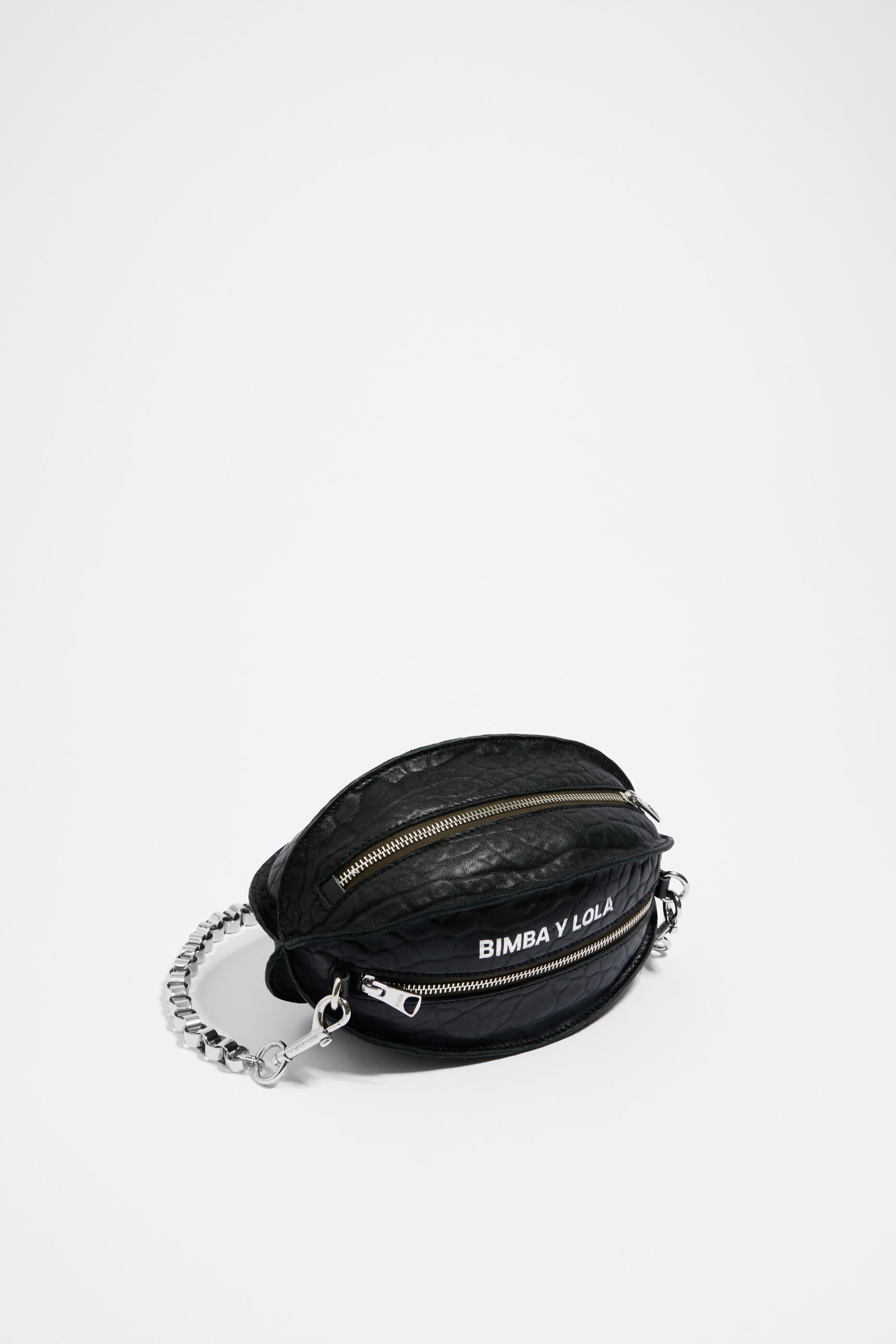 Bolsa Pelota peque a piel negra