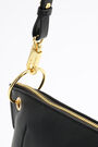 Bolso bandolera trapecio M piel negro Bolso bandolera trapecio M piel negro