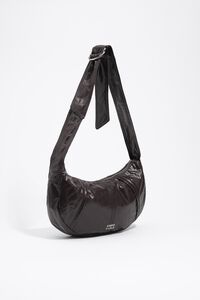 Bolsa Moon mediana brillo berenjena